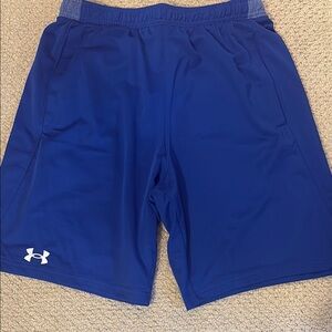Under Armour Blue Athletic Shorts Lightweight Performance Wear